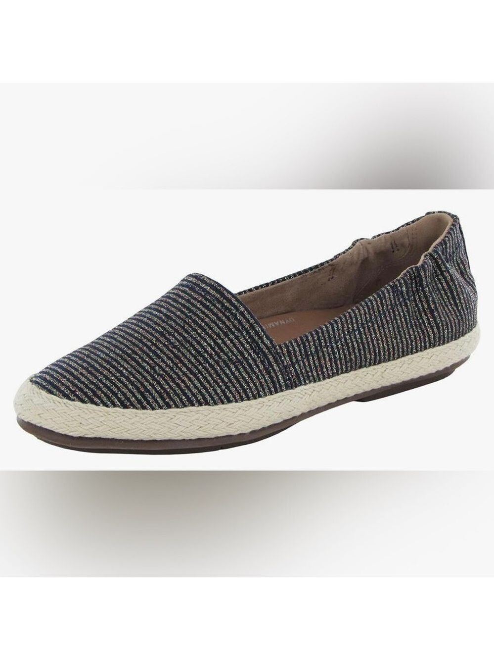 NIB Fitflop Siren Glitter Stripe Espadrille Slip on Shoes